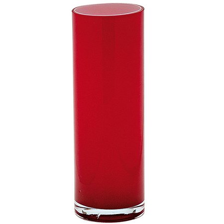 VASO DE VIDRO- VERMELHO