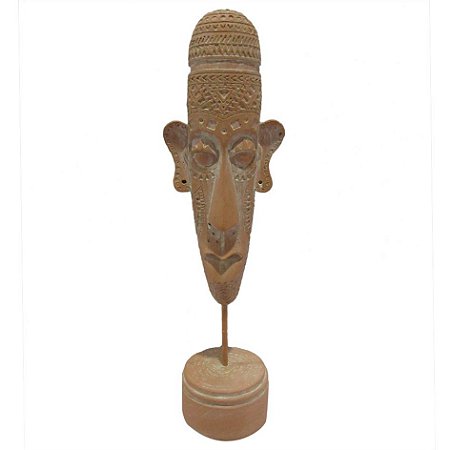 FIGURA DECORATIVA DE RESINA MARROM