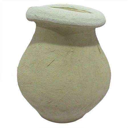 VASO DECORATIVO DE CIMENTO BEGE