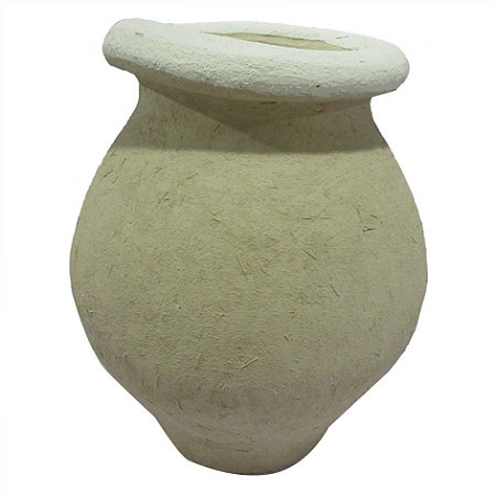 VASO DECORATIVO DE CIMENTO BEGE