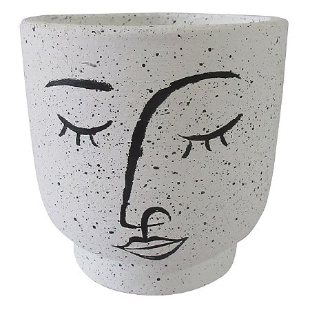 VASO EM CIMENTO CINZA