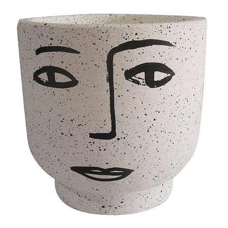 VASO EM CIMENTO CINZA