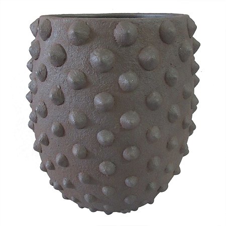 VASO EM CIMENTO CINZA