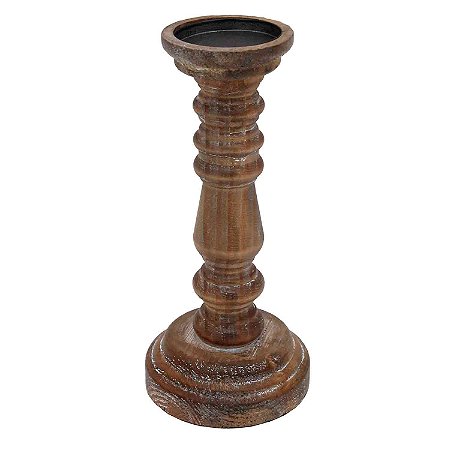 CASTIAIS DE MADEIRA RUSTICO MARROM