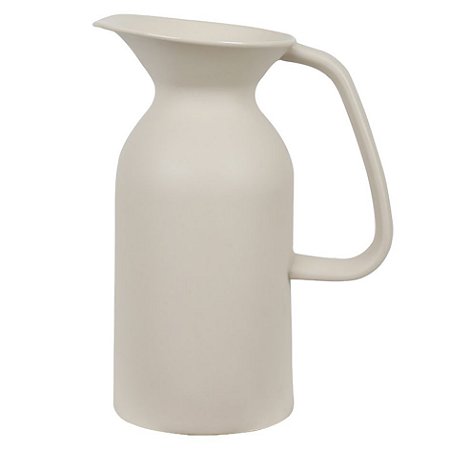 VASO DE CERAMICA TIPO JARRA BRANCO