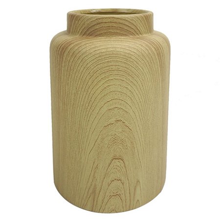 VASO DE CERAMICA COM EFEITO DE MADEIRA