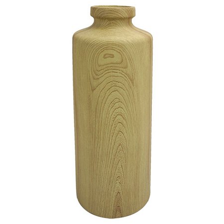 VASO DE CERAMICA COM EFEITO DE MADEIRA