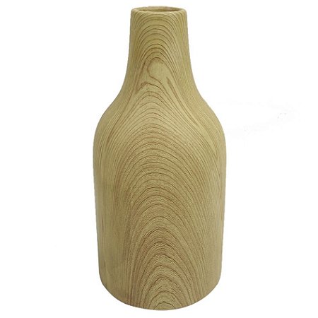 VASO DE CERAMICA COM EFEITO DE MADEIRA