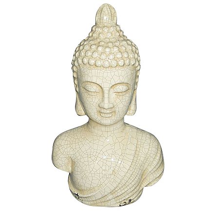 PECA DECORATIVA DE CERAMICA - BUDHA
