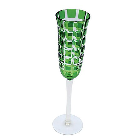 JOGO DE TACAS PARA CHAMPAGNE - VERDE - 6 PCS