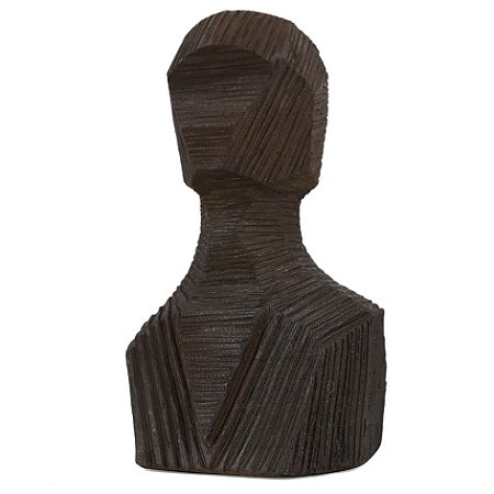 PECA DECORATIVA DE RESINA MARROM