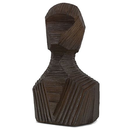 PECA DECORATIVA DE RESINA MARROM