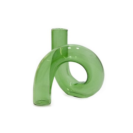 VASO DE VIDRO VERDE