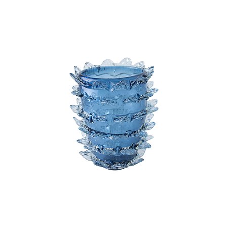 VASO DE VIDRO AZUL
