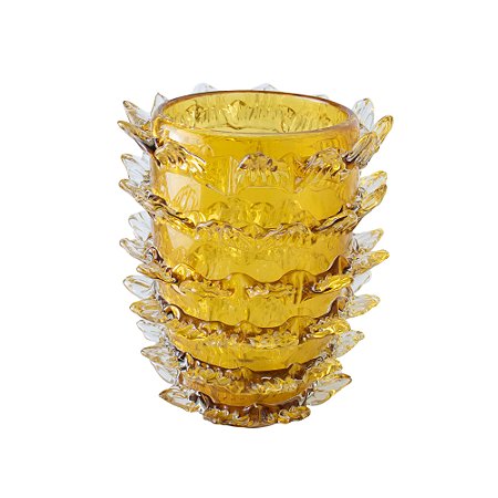 VASO DE VIDRO AMBAR