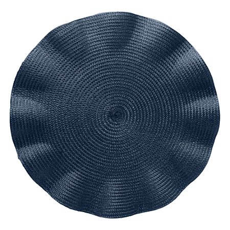 LUGAR AMERICANO DE POLIÉSTER BABADO AZUL 38CM - WOLFF