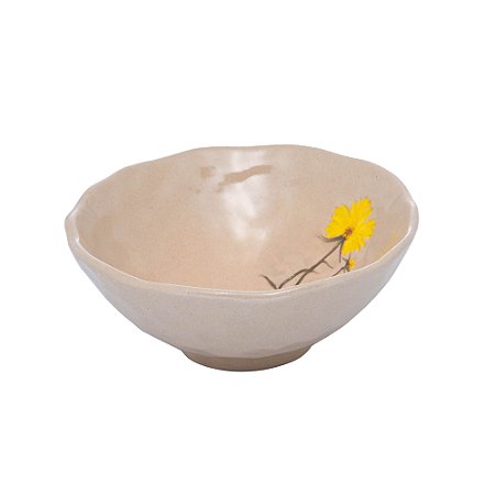 BOWL DECORATIVO DE CERÂMICA FLOR SORTIDO TRENTO 13CM X 13CM X 4CM - WOLFF
