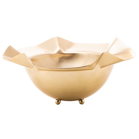 BOWL DECORATIVO BONBON CHAMPANHE 19CM X 9CM - WOLFF