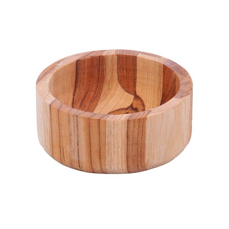BOWL DE MADEIRA TECA 10CM X 4CM - WOLFF CRAFT