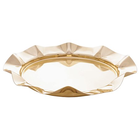 BANDEJA DECORATIVA BONBON GOLD 40CM X 6CM - WOLFF
