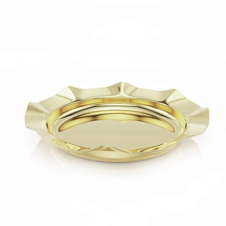BANDEJA DECORATIVA BONBON CHAMPANHE 39,5CM X 4CM - WOLFF