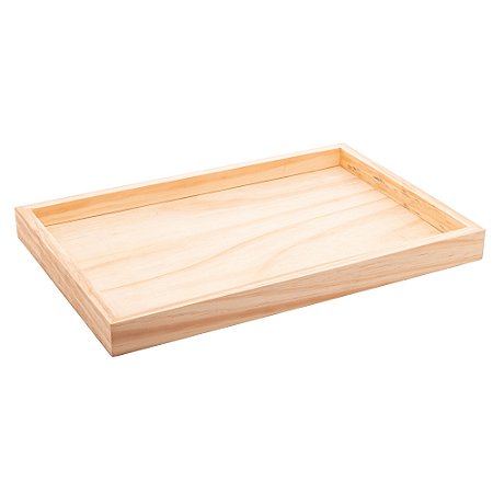 BANDEJA DE MADEIRA PINUS 45CM X 30CM - WOODART