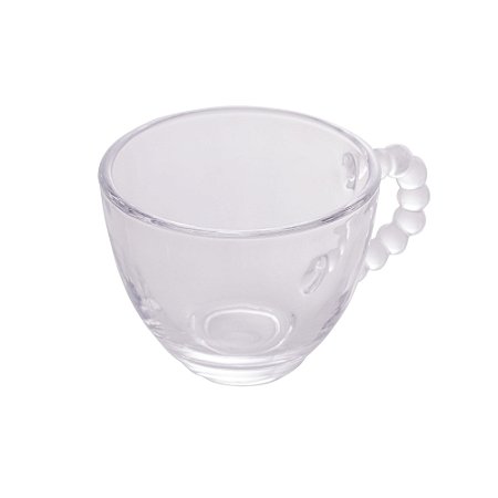 CONJUNTO 4 XÍCARAS DE CAFÉ DE CRISTAL SEM PIRES PEARL 80ML - WOLFF