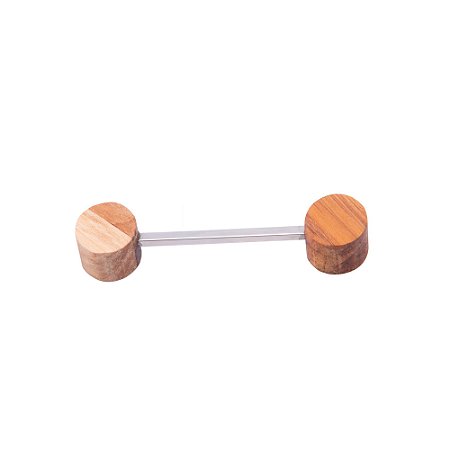 CONJUNTO 4 DESCANSOS PARA TALHERES DE MADEIRA TECA 11CM X 2,5CM X 2CM - WOLFF CRAFT