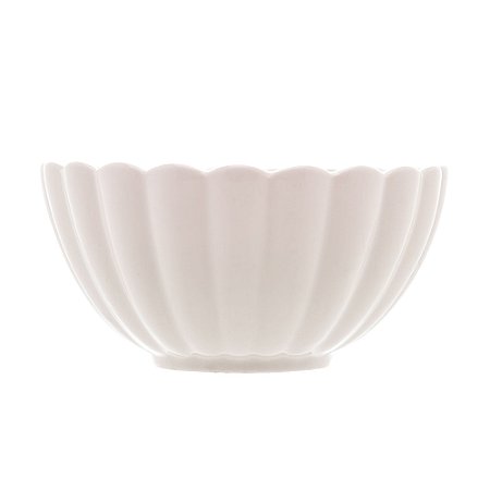 CONJUNTO 2 BOWLS DE PORCELANA PÉTALO BRANCO MATT 12CM X 6CM - WOLFF
