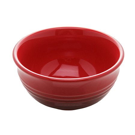 CONJUNTO 2 BOWLS DE CERÂMICA RETRÔ VERMELHO 14CM X 7CM - WOLFF