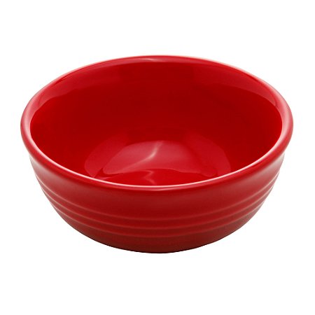 CONJUNTO 2 BOWLS DE CERÂMICA RETRÔ VERMELHO 10CM X 4,5CM - WOLFF