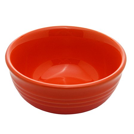 CONJUNTO 2 BOWLS DE CERÂMICA RETRÔ LARANJA 10CM X 4,5CM - WOLFF