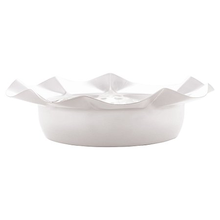 CENTRO DE MESA DE AÇO INOX BONBON PRATEADO 28,5CM X 7,5CM - WOLFF