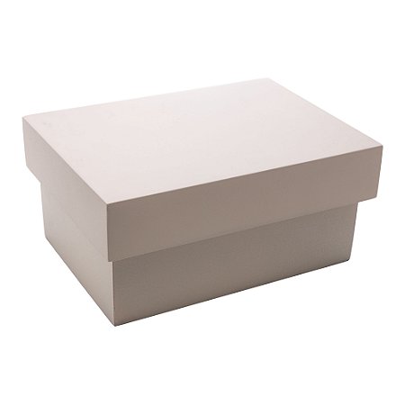 CAIXA ORGANIZADORA DE MDF LAQUEADA OFF -WHITE 20CM X 14,5CM X 8,5CM - WOODART