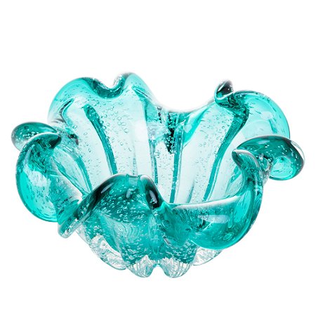 CENTRO DE MESA DE VIDRO ITALY TIFFANY 24CM X 11CM - WOLFF