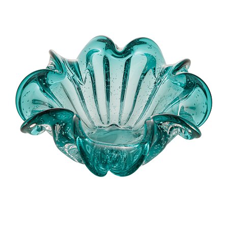 CENTRO DE MESA DE VIDRO ITALY TIFFANY 21CM X 10CM - WOLFF