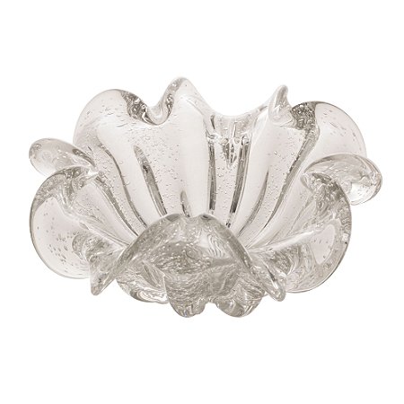 CENTRO DE MESA DE VIDRO ITALY 24CM X 11CM - WOLFF