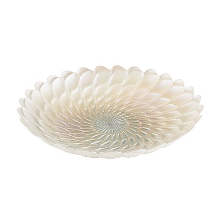 CENTRO DE MESA DE VIDRO BELGRAVIA HEAVY LUSTER 40CM X 7CM - WOLFF