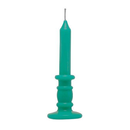 VELA DE PARAFINA CLASSIC VERDE 6CM X 6CM X 16,5CM - WOLFF