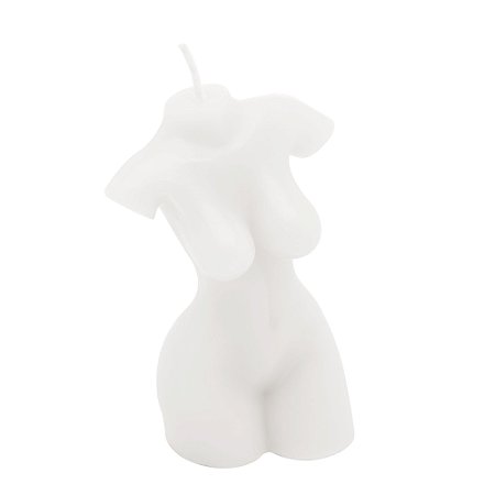 VELA DE PARAFINA BUSTO BRANCA 6CM X 4,5CM X 9CM - WOLFF