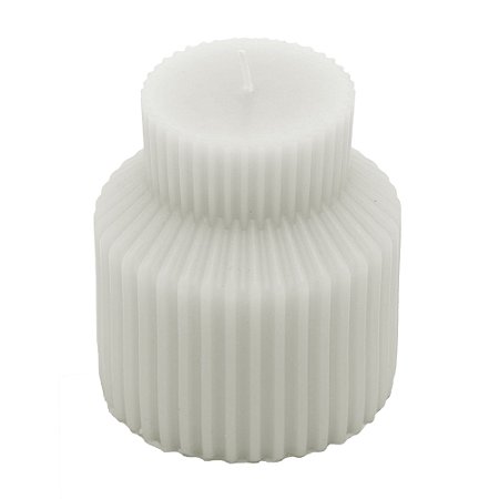 VELA DE CERA CYLINDER BRANCA 7CM X 7,5CM - WOLFF