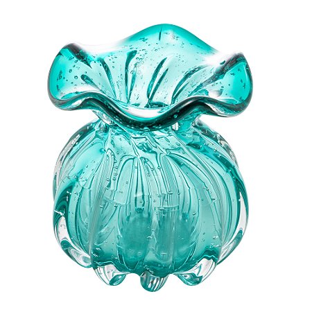 VASO DE VIDRO ITALY TIFFANY 10CM X 11CM - WOLFF