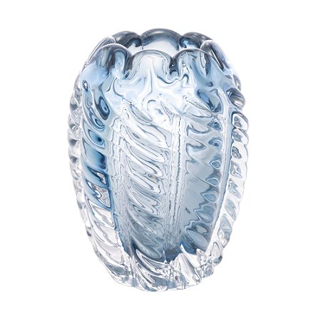 VASO DE VIDRO ITALY AZUL 11CM X 11CM X 15CM - WOLFF