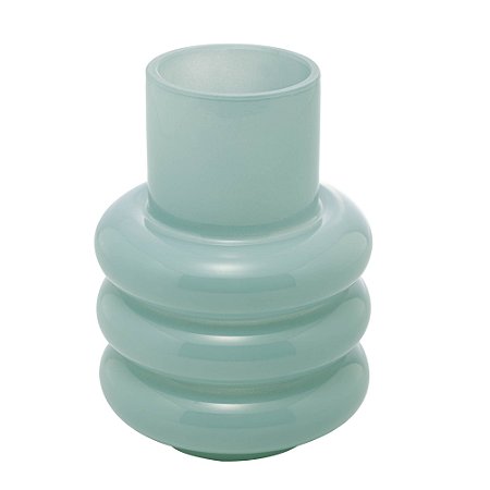 VASO DE VIDRO GOMOS MENTA 18CM X 18CM X 23CM - WOLFF
