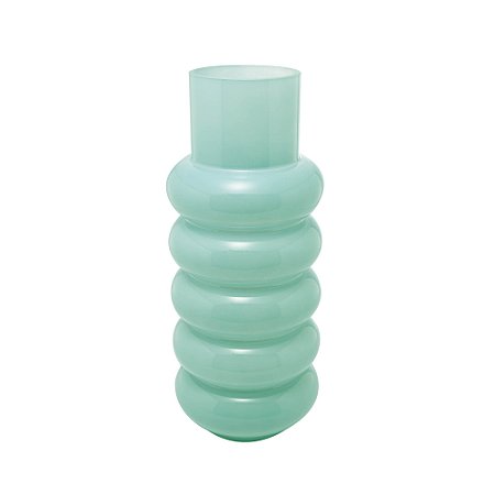 VASO DE VIDRO GOMOS MENTA 15CM X 15CM X 35CM - WOLFF