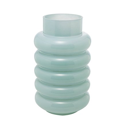 VASO DE VIDRO GOMOS MENTA 15CM X 15CM X 25CM - WOLFF