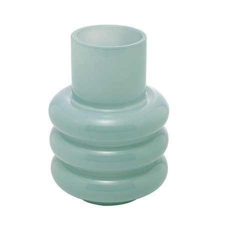 VASO DE VIDRO GOMOS MENTA 10CM X 10CM X 14CM - WOLFF