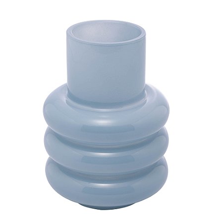 VASO DE VIDRO GOMOS AZUL 18CM X 18CM X 23CM - WOLFF