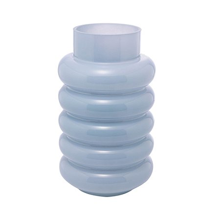 VASO DE VIDRO GOMOS AZUL 15CM X 15CM X 25CM - WOLFF