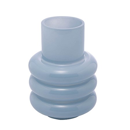 VASO DE VIDRO GOMOS AZUL 10CM X 10CM X 14CM - WOLFF